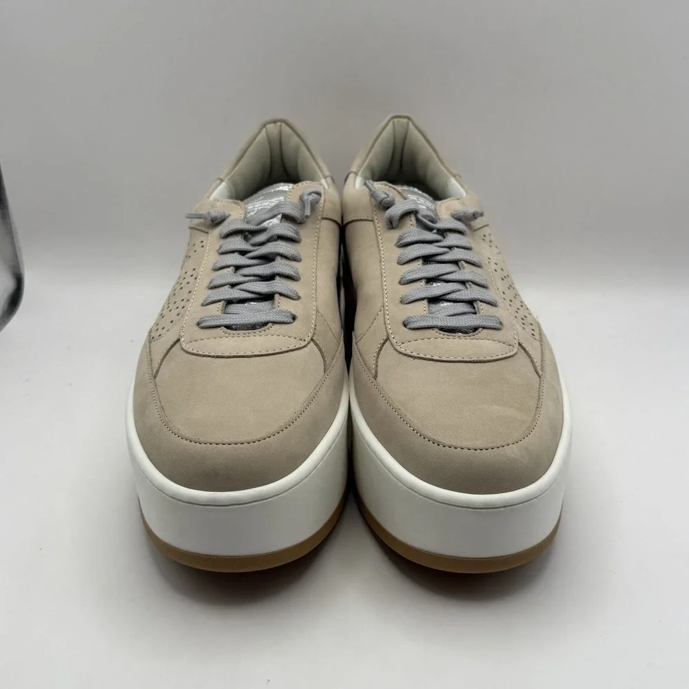 P448‎ Women's Empire Neutral Platform Sneakers Lace Up EU 40 Streetwear Size 9.5